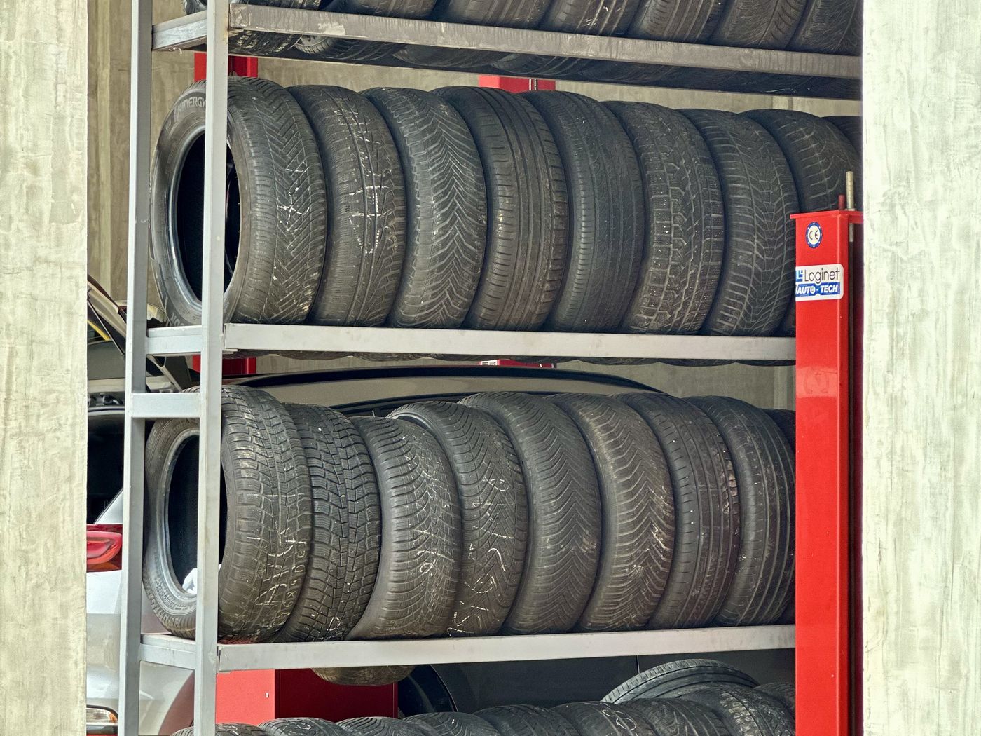 Le stock de pneus